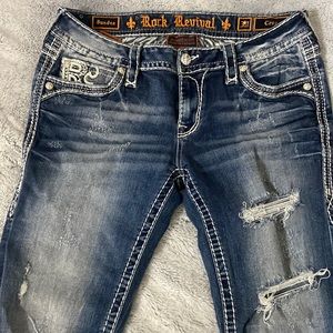 Sz 30 Rock Revival crop jeans